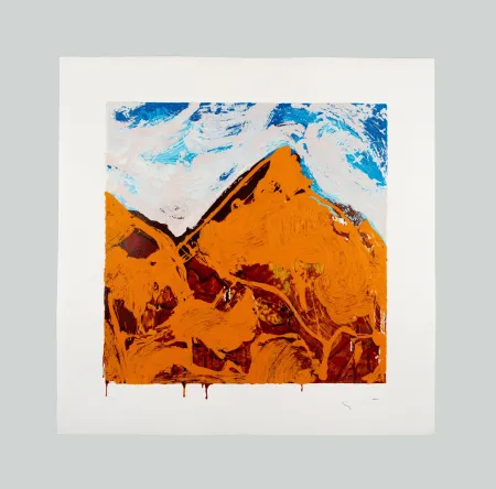 Screenprint Schifano - Montagna