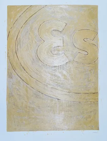 Screenprint Schifano - Propaganda (particolare)