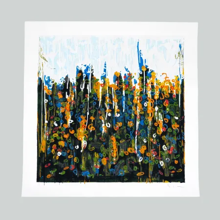 Screenprint Schifano - Splendore del floricoltore