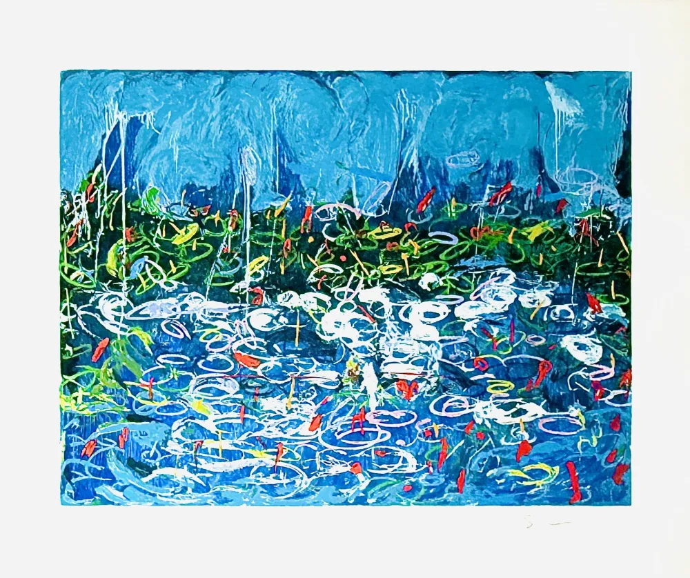 Screenprint Schifano - Tela francese