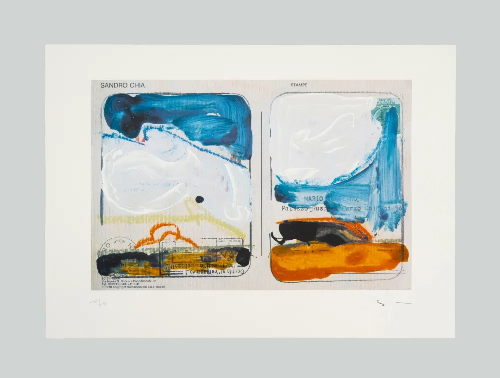 Screenprint Schifano - Veduta interrotta