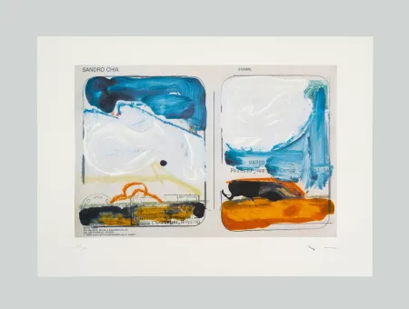 Screenprint Schifano - Veduta interrotta