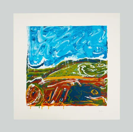 Screenprint Schifano - Veduta italiana