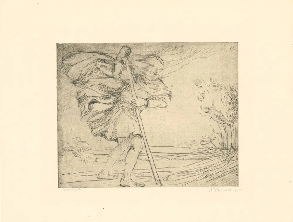 Etching Schinnerer - Sturm