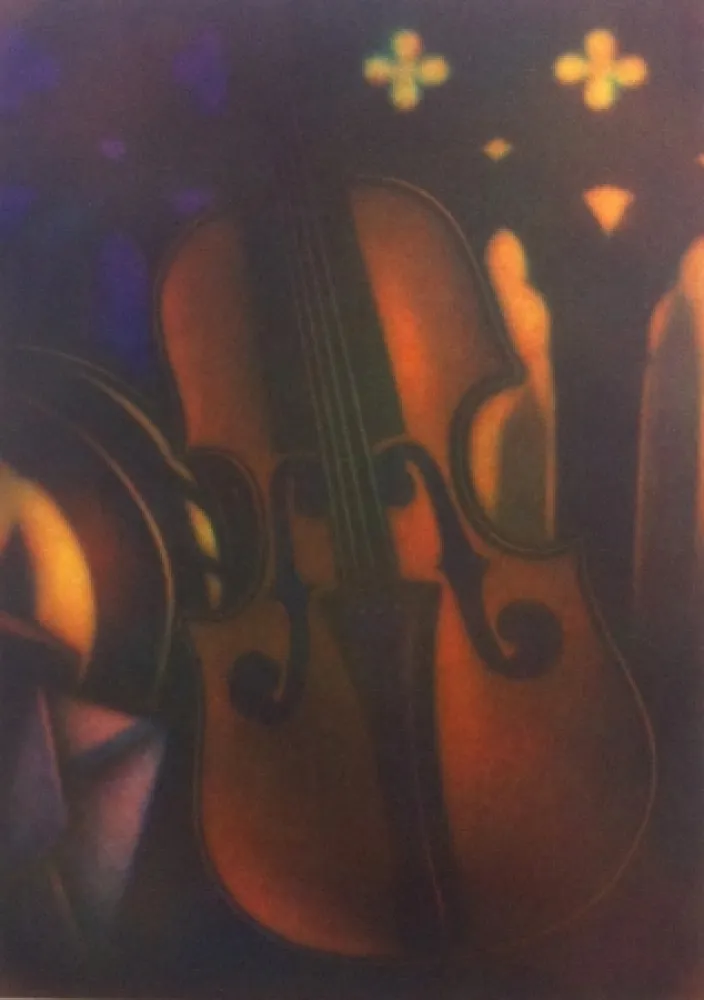 Mezzotint Schkolnyk - Grand violon rouge
