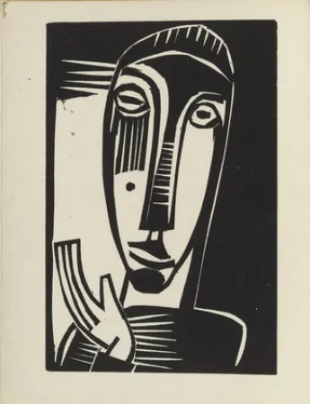 Woodcut Schmidt-Rottluff - Kleine Prophetin / Small Prophetess