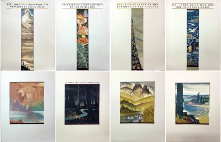 Illustrated Book Schmied - Paul Fort : LES BALLADES FRANÇAISES. Montagne, Forêt, plaine, mer (1927)‎ 