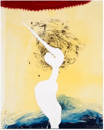 Screenprint Schnabel - Bandini (His Foe Pursued)