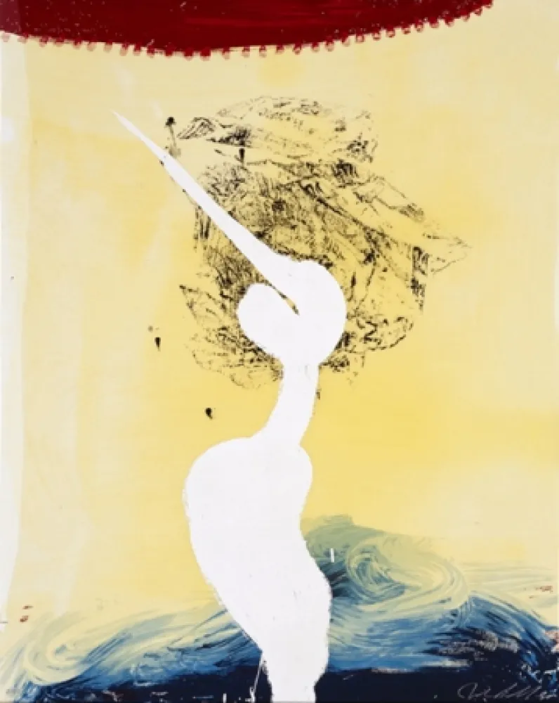 Screenprint Schnabel - View of Dawn from the Tropics-Bandini(his foe pursued)
