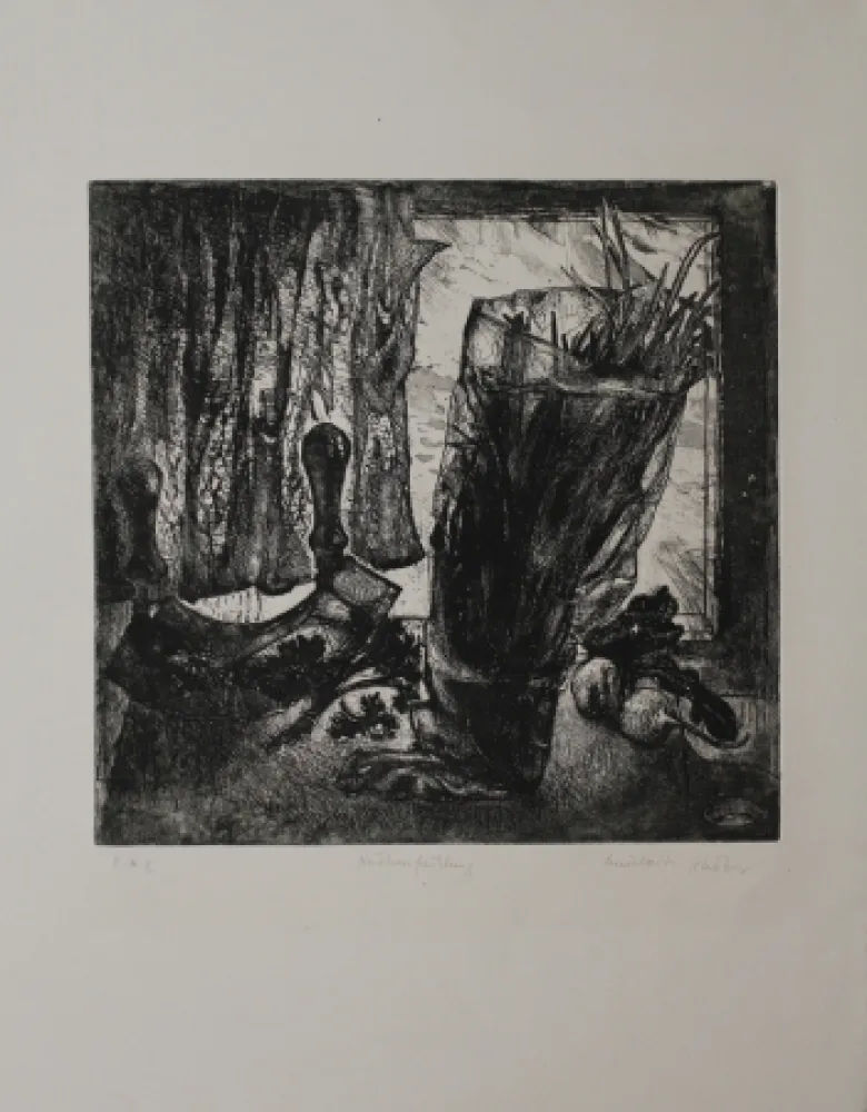 Etching And Aquatint Schober - Küchenfrühling / Springtime Kitchen