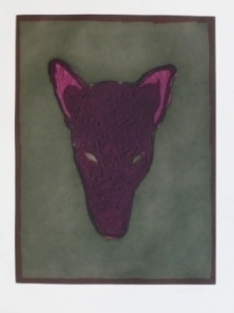 Etching Scholder - Mask of a Warewolf