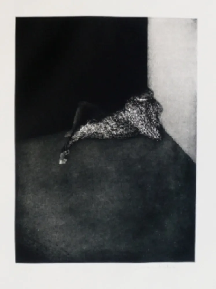 Etching Scholder - Self Portrait in Barcelona