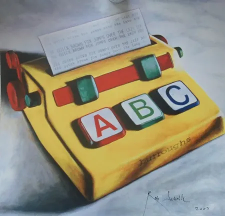 Screenprint Scholte - Analfabeet