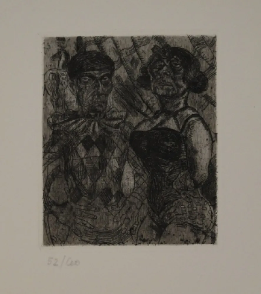 Engraving Schürch - Artistenpaar