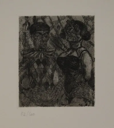 Engraving Schürch - Artistenpaar