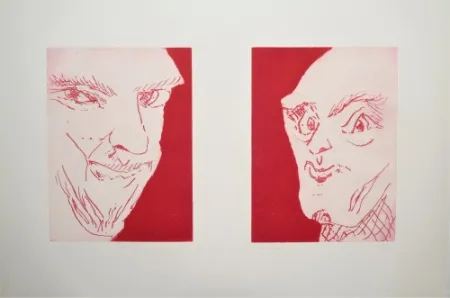 Etching Schütte - Alte Freunde (Old friends)