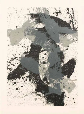 Lithograph Scialoja - GEOGRAFIA