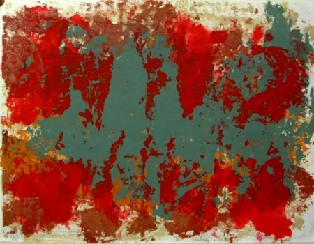 Lithograph Scialoja - Senza titolo