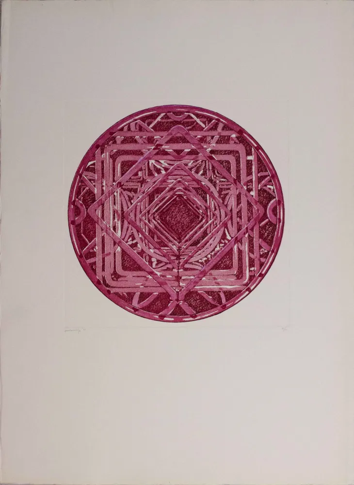 Etching And Aquatint Scirpa - Untitled