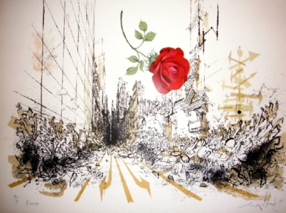 Lithograph Searle - Bloomsday