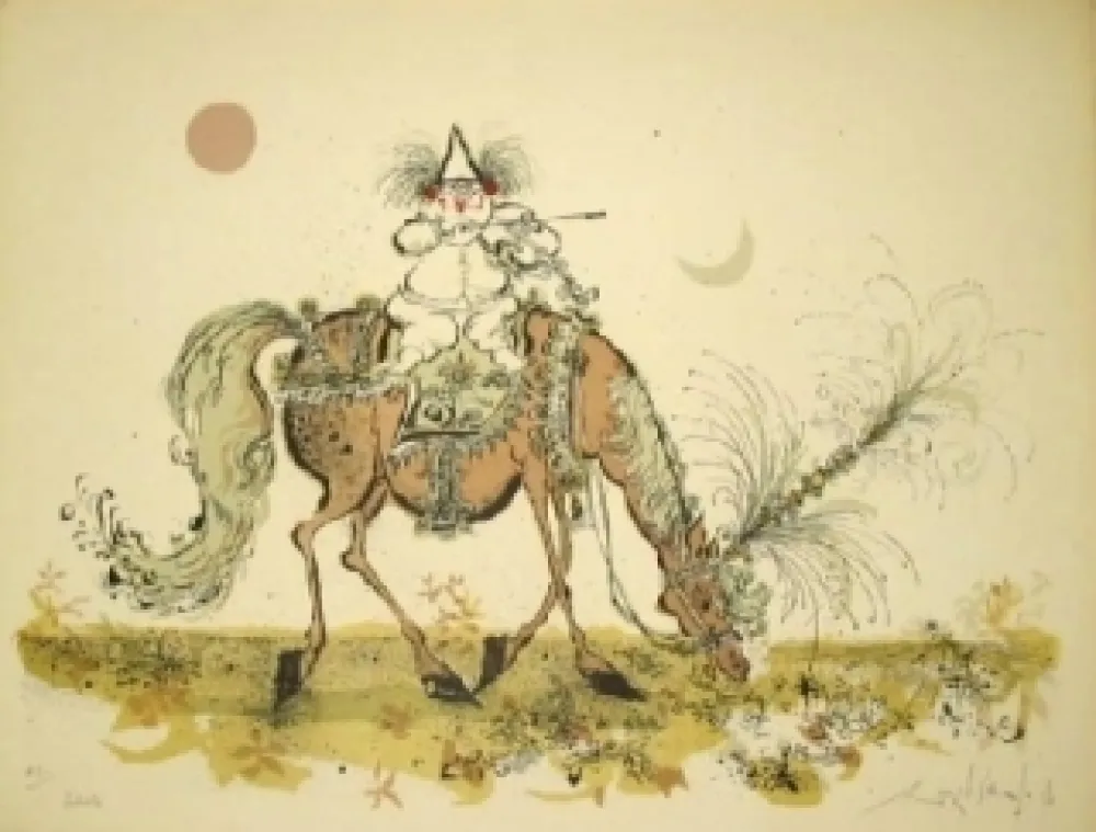 Lithograph Searle - Entracte