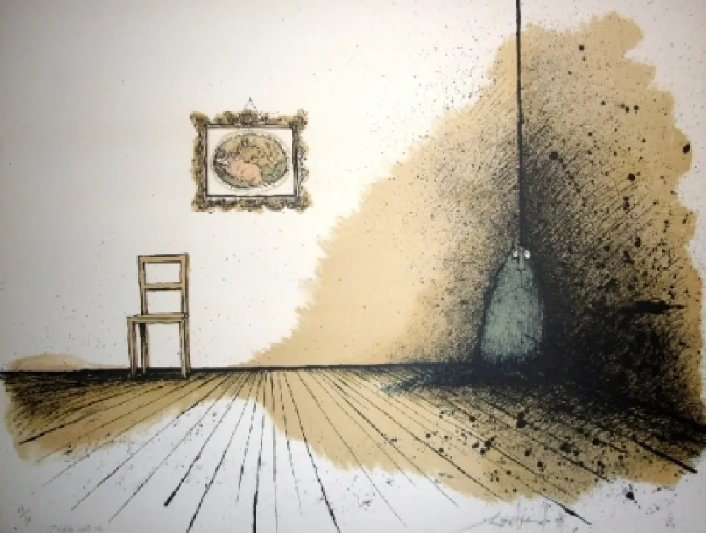 Lithograph Searle - Nobody wants me