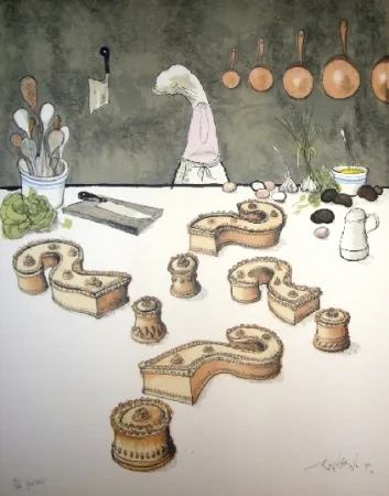 Lithograph Searle - Quo Vadis