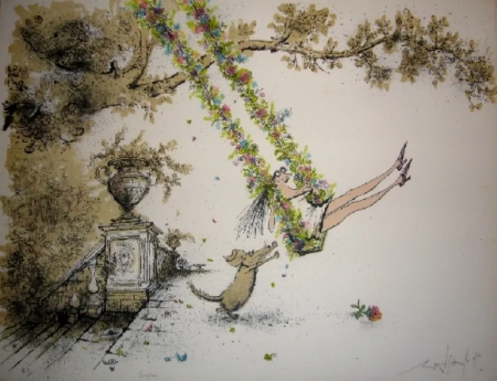 Lithograph Searle - Swingtime