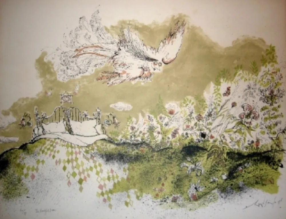 Lithograph Searle - The beautiful dream