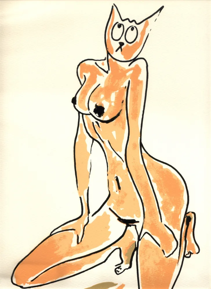 Screenprint Séchas - Nu (collection Naked)