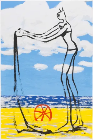 Screenprint Séchas - Parasol