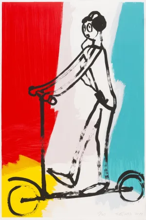 Screenprint Séchas - Trottinette