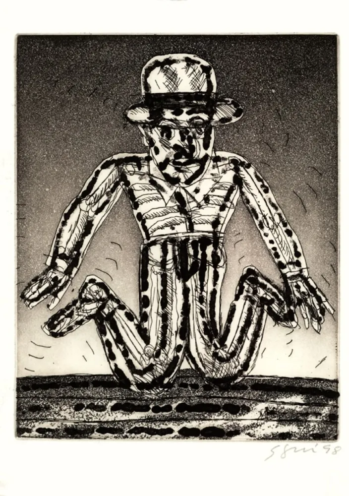 Etching And Aquatint Segui - Autoportrait 