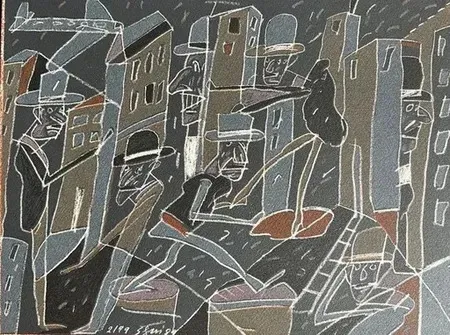 Lithograph Segui - Composition