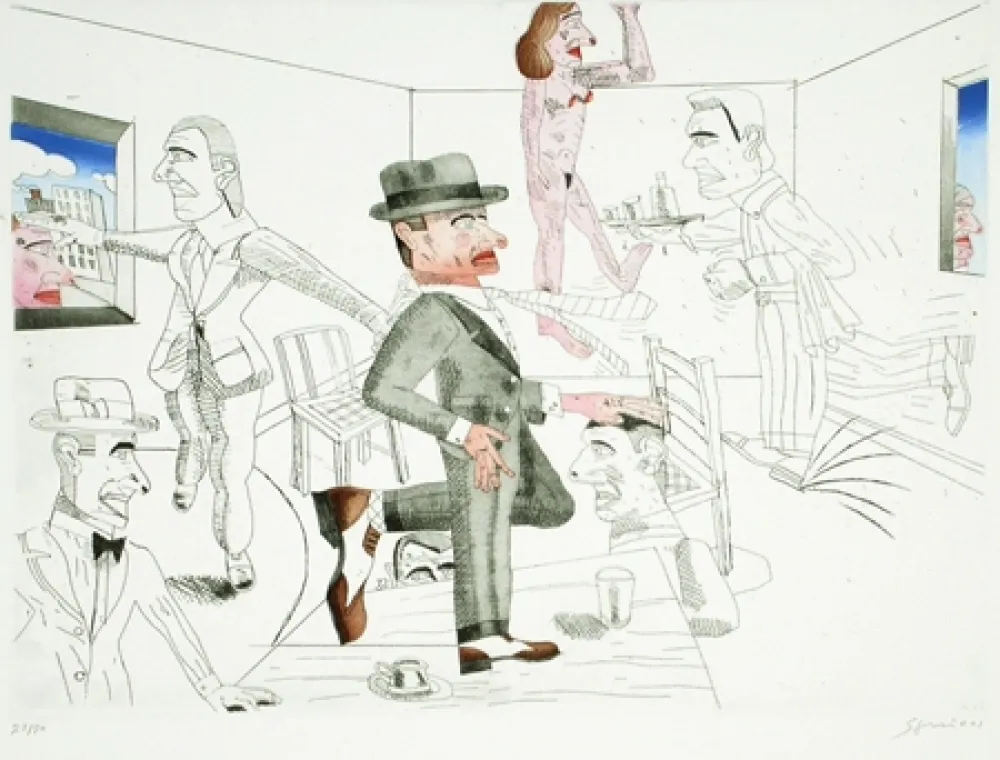 Etching And Aquatint Segui - Después de Algunos Copas