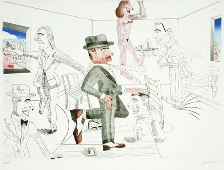 Etching And Aquatint Segui - Después de Algunos Copas