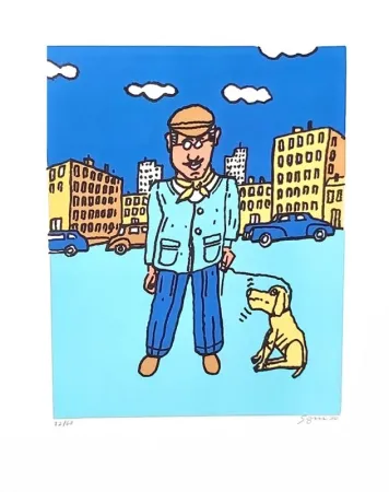 Lithograph Segui - ENRIQUE / Grand-Père Maïdana