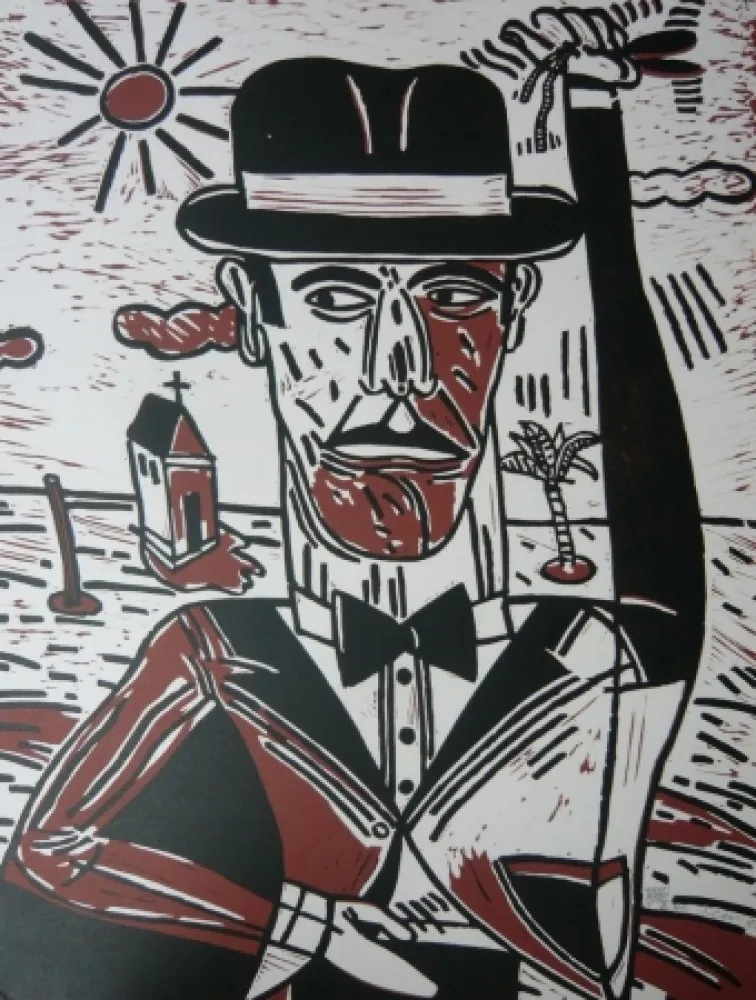 Lithograph Segui - Homme aux castagnettes