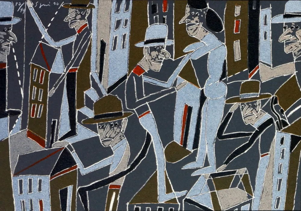 Lithograph Segui - Le froid bleu des contre nuits 3