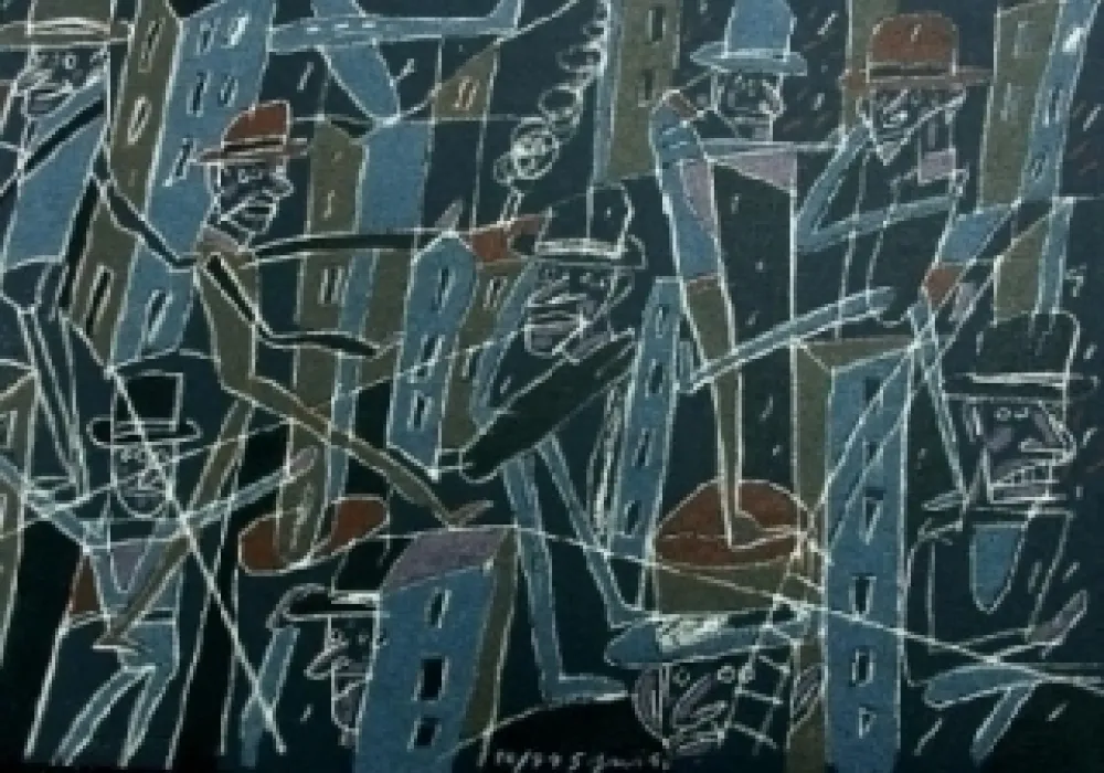 Lithograph Segui - Le froid bleu des contre-nuits