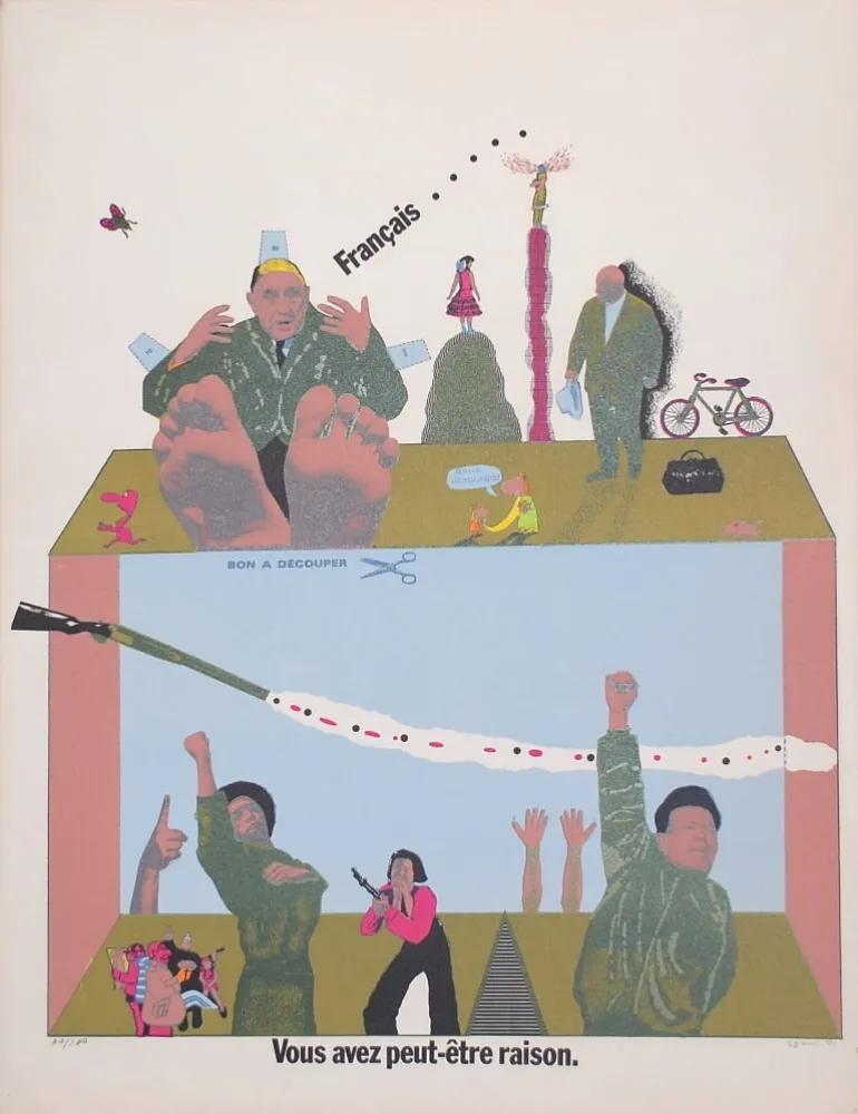 Lithograph Segui - Sans Démagogie