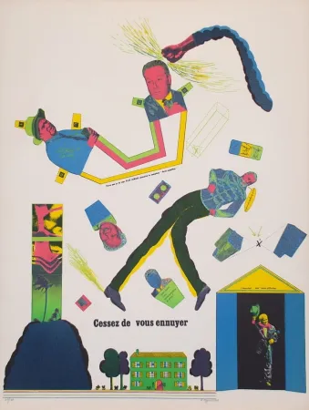 Lithograph Segui - Sans Démagogie