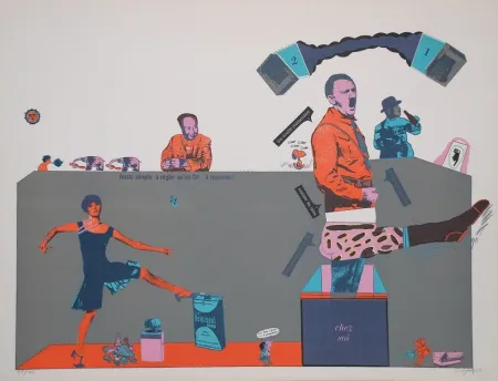 Lithograph Segui - Sans Démagogie