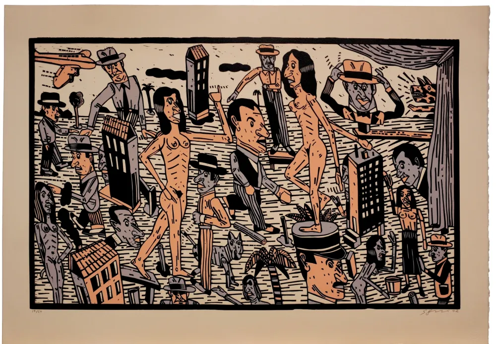 Lithograph Segui - Théatre de la ville IV