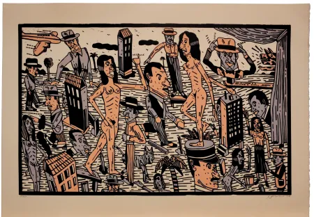 Lithograph Segui - Théatre de la ville IV