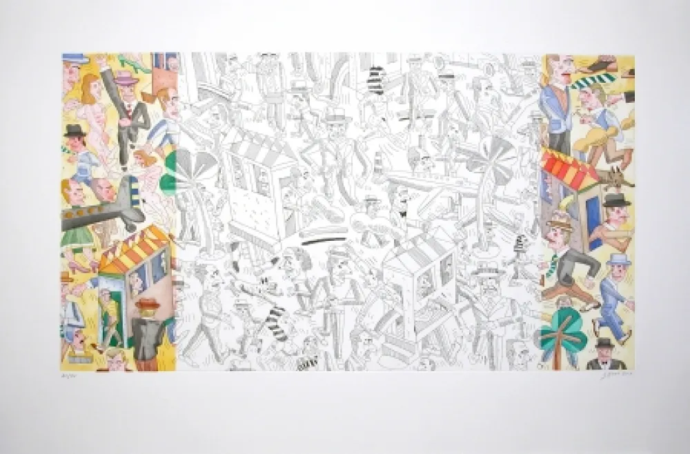 Etching And Aquatint Segui - Touristes égarés