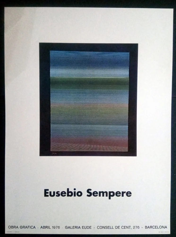 Poster Sempere - EUSEBIO SEMPERE GALERIA EUDE 1976