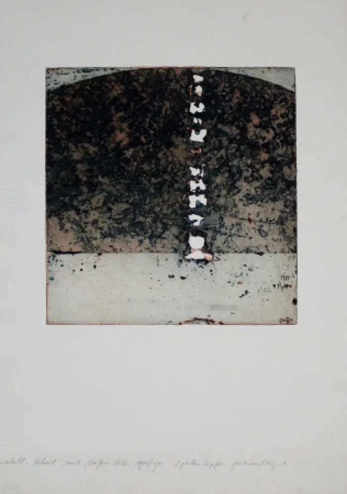 Etching And Aquatint Sensen - Atoll-Detail