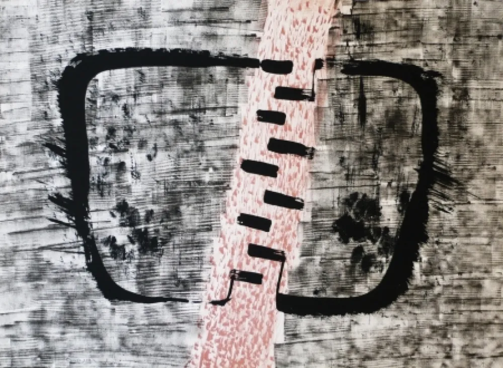 Lithograph Serrano - Dialogo de signos