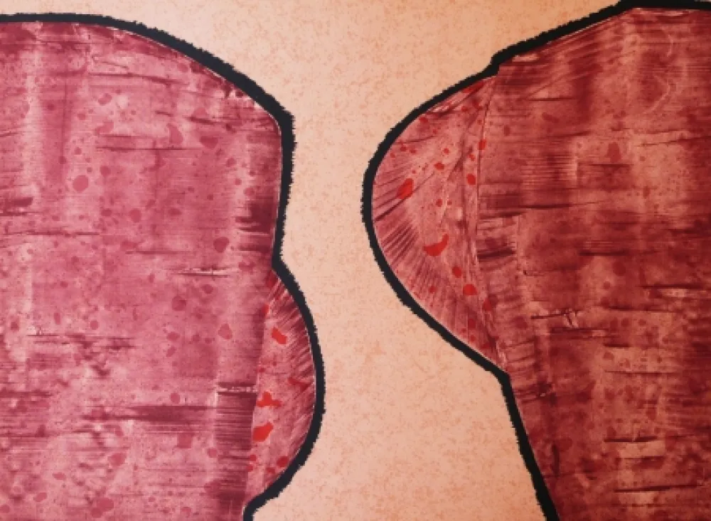 Lithograph Serrano - Dialogue